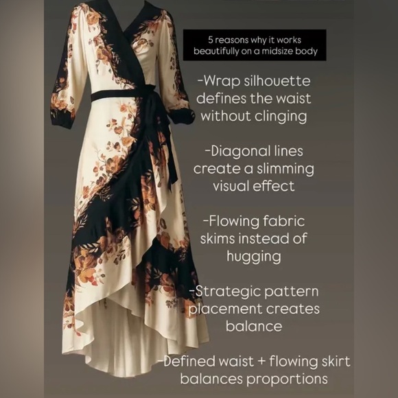 NWT Farm Rio Floral Wrap Midi dress in size Small - Picture 5 of 5